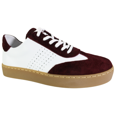 Sneakersy Damskie Simen 7291A Skóra Białe Lico