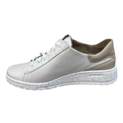 Półbuty Sneakersy Damskie Wasak 0720 Skóra Białe Lico