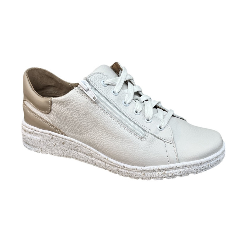 Półbuty Sneakersy Damskie Wasak 0720 Skóra Białe Lico