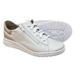 Półbuty Sneakersy Damskie Wasak 0720 Skóra Białe Lico