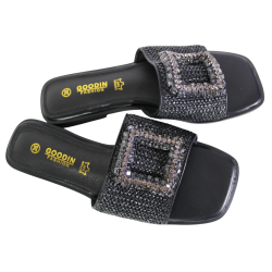Klapki Damskie Goodin SY-7007 Czarne Lico