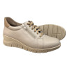 Półbuty Sneakersy Damskie Wasak 0703 Skóra Beż Lico