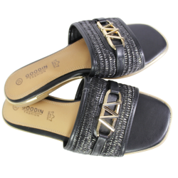 Klapki Damskie Goodin SY-7006 Czarne Lico