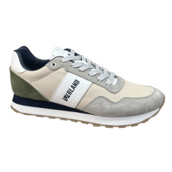 Sneakersy Męskie Everland GD-EV2403 Skóra Szary Zamsz