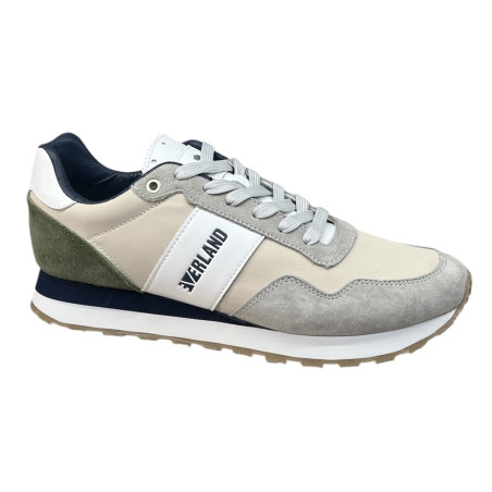 Sneakersy Męskie Everland GD-EV2403 Skóra Szary Zamsz