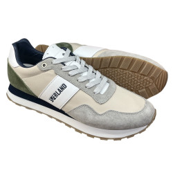 Sneakersy Męskie Everland GD-EV2403 Skóra Szary Zamsz