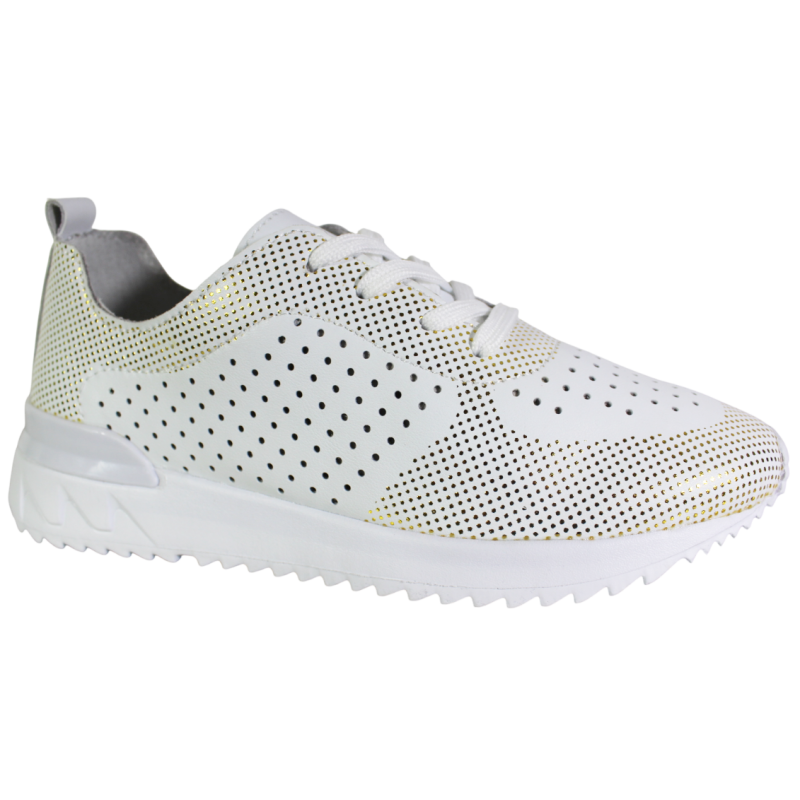 Sneakersy Damskie Artiker 56C1036 Skóra Białe Lico