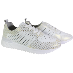 Sneakersy Damskie Artiker 56C1036 Skóra Białe Lico