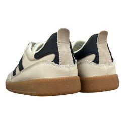 Sneakersy Męskie Everland EV-2407 Skóra Beż Zamsz