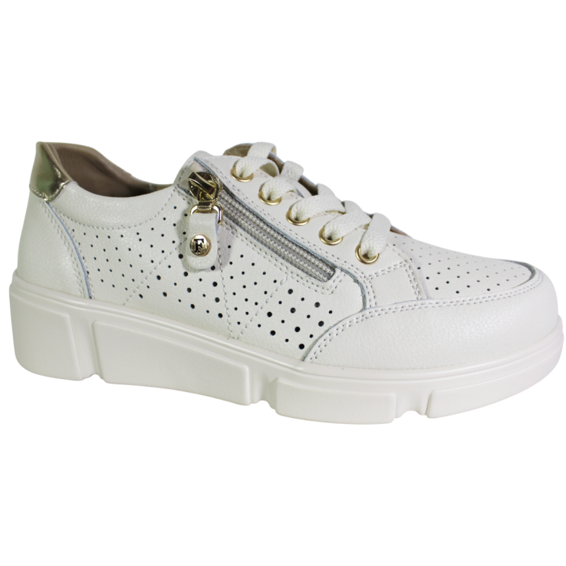 Sneakersy Damskie Filippo DP6702 Skóra Beż Lico