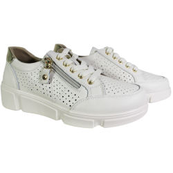 Sneakersy Damskie Filippo DP6702 Skóra Beż Lico
