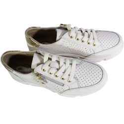 Sneakersy Damskie Filippo DP6702 Skóra Beż Lico