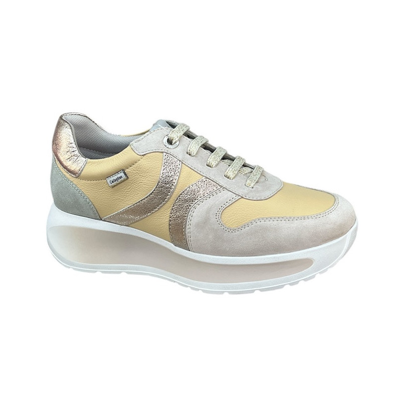 Półbuty Sneakersy CallagHan 61600 Skóra Pastel Zamsz