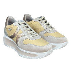 Półbuty Sneakersy CallagHan 61600 Skóra Pastel Zamsz