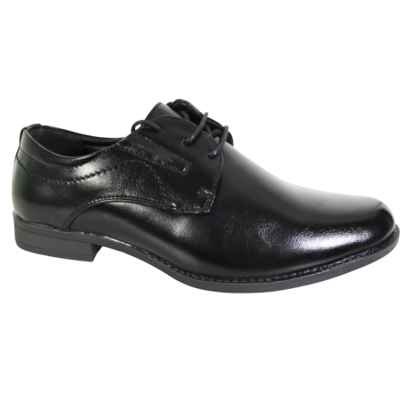VGY MAX L514-1 buty młodzieżowe eleganckie czarne półbuty