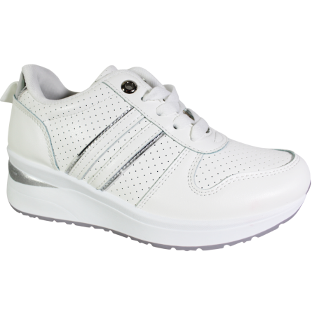 Sneakersy Damskie Haidra LL7785-2 Białe Lico