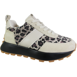 Sneakersy Damskie Vinceza 66793 Skóra Beż Zamsz