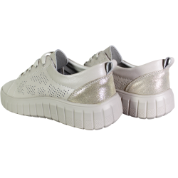 Sneakersy Damskie Ladies Style OC-135-LT03 Skóra Beż Lico
