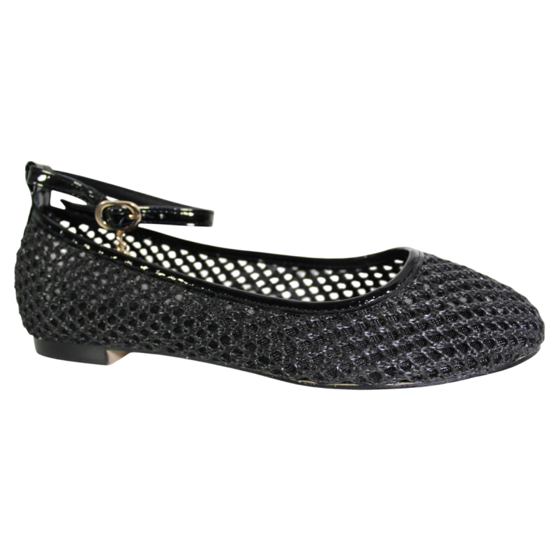 Baleriny Damskie Goodin GD-DO-180 Czarne Plecionka