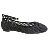 Baleriny Damskie Goodin GD-DO-180 Czarne Plecionka