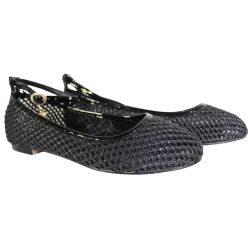 Baleriny Damskie Goodin GD-DO-180 Czarne Plecionka