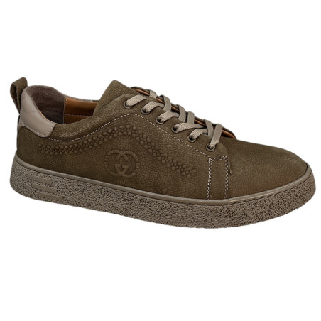 Półbuty Sneakersy W25-680 Męskie T.Sokolski J23-103 Skóra Beż Nubuk
