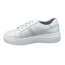 Sneakersy Półbuty Damskie GOODIN GD-LX1043  Skóra Biały Lico