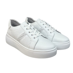 Sneakersy Półbuty Damskie GOODIN GD-LX1043  Skóra Biały Lico