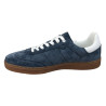 Sneakersy Półbuty Męskie DK 24626 Sandro Skóra Granatowe Zamsz