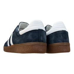 Sneakersy Półbuty Męskie DK 24626 Sandro Skóra Granatowe Zamsz