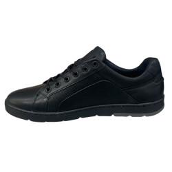 Półbuty Sneakersy Męskie Tapi 7395 Skóra Czarne Lico