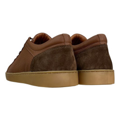 Półbuty Sneakersy Męskie Tapi 7618  Skóra Brąz Lico