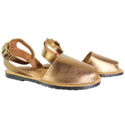 Sandały Damskie Verano 2201-E Skóra Bronce Lico