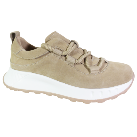 Sneakersy Damskie T.Sokolski W25-212 Skóra Beżowy Zamsz
