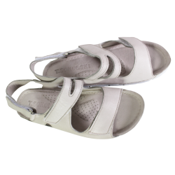 Sandały Damskie T.Sokolski 20348 Skóra Szare Lico