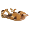Sandały Damskie Cambell 25-64302BR Skóra Brązowe Lico