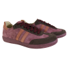 Sneakersy Damskie Kampa N1068 Skóra Bordowe Zamsz