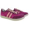 Sneakersy Damskie Kampa N1068 Skóra Różowe Zamsz