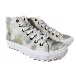 Trampki Damskie Big Star LL274047 Białe Oliwka