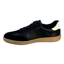Sneakersy Półbuty Męskie Big Star SS174077  Czarne Lico/Zamsz