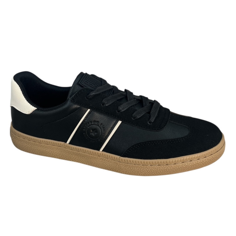 Sneakersy Półbuty Męskie Big Star SS174077  Czarne Lico/Zamsz