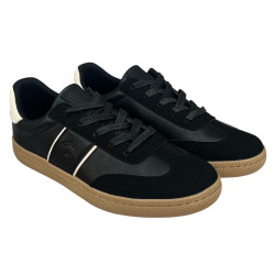 Sneakersy Półbuty Męskie Big Star SS174077  Czarne Lico/Zamsz