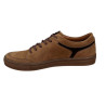Półbuty Sneakersy Męskie Tapi 7629 Skóra Brąz Zamsz