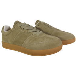 Sneakersy Damskie Big Star SS274675 Skóra Beżowe Zamszowe