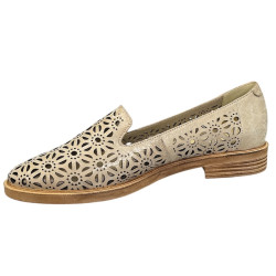 Półbuty Damskie Kostex 2559 Skóra Ażurkowe Lico