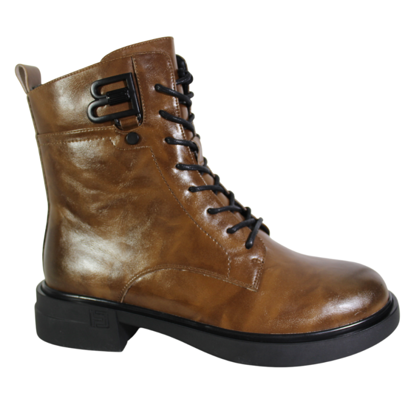 Botki Damskie Filippo DBT7361 Skóra Brązowe Lico