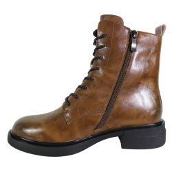 Botki Damskie Filippo DBT7361 Skóra Brązowe Lico
