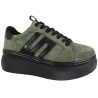 Sneakersy Damskie Filippo DP7175 Skóra Zielone Zamszowe