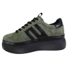 Sneakersy Damskie Filippo DP7175 Skóra Zielone Zamszowe