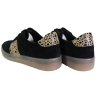 Sneakersy Damskie Filippo DP6770 Skóra Czarne Zamszowe